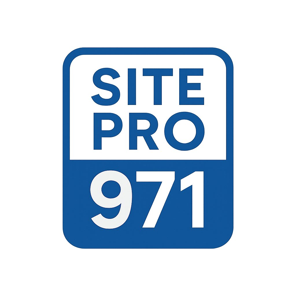 "Logo Site Pro 971 – création site professionnel Guadeloupe"