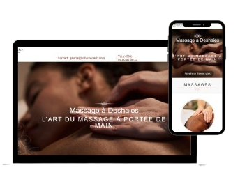 capture d'écran site Massage a Deshaies Guadeloupe