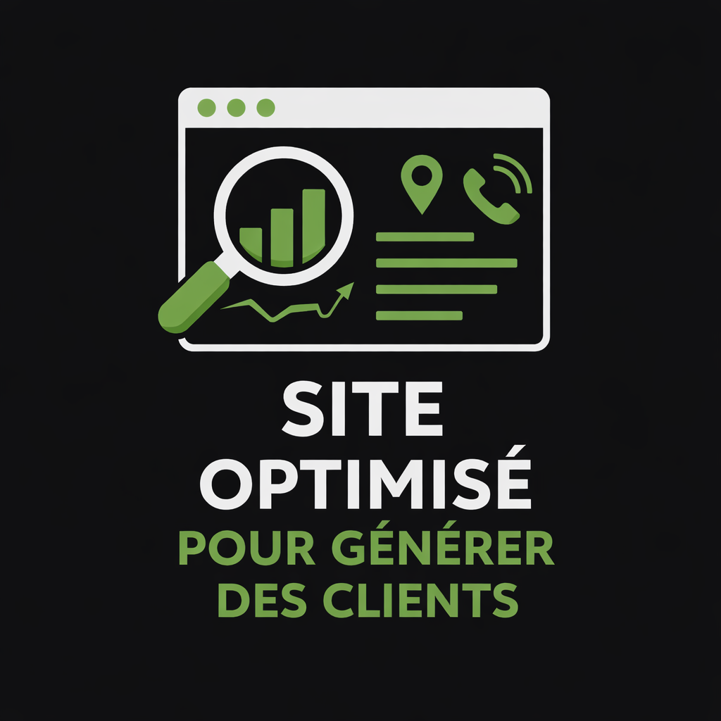 infographie "site Optimisé" les accros du web Guadeloupe