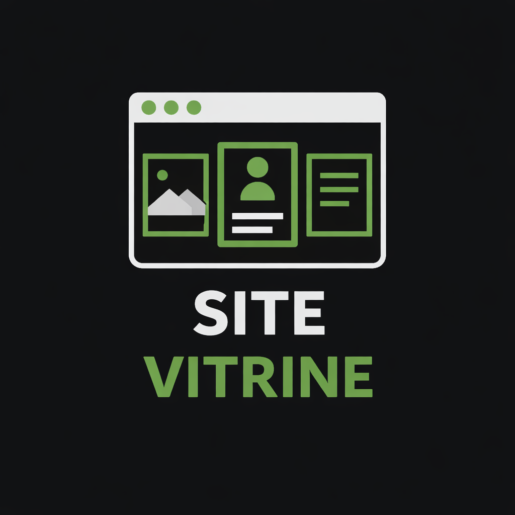 infographie "site Vitrine" les accros du web Guadeloupe