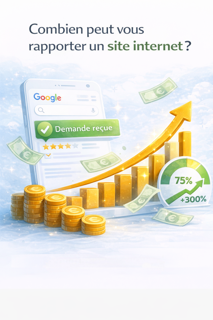 infographie combien peut rapporter un site internet